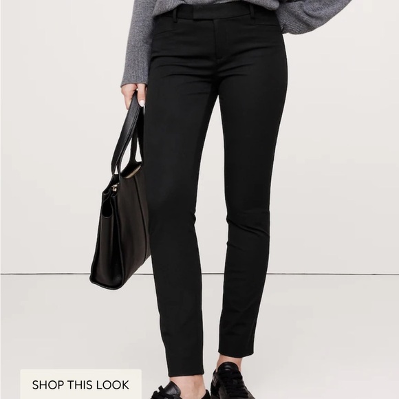 Banana republic women’s Size 2 skinny black pants Sloan - Picture 1 of 11